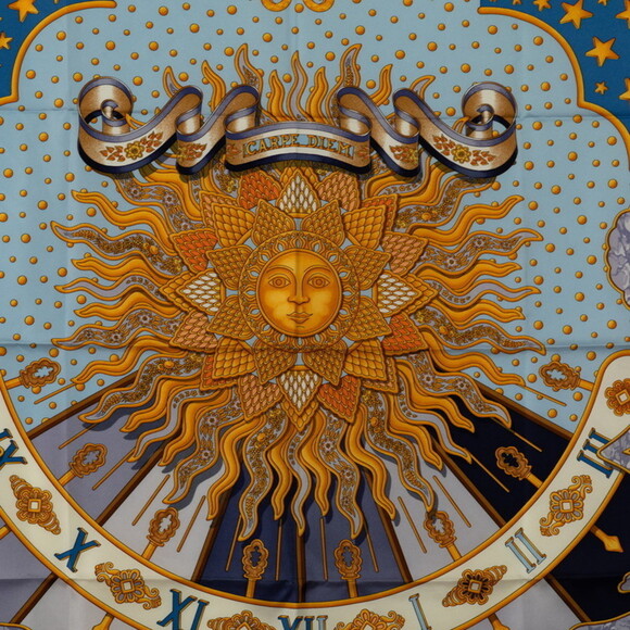 Authentic Hermes Carré Carpe Diem Silk Scarf - Picture 2 of 4